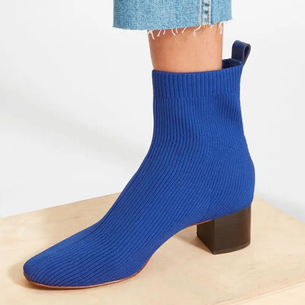 Everlane Cobalt Blue Reknit Glove Boot